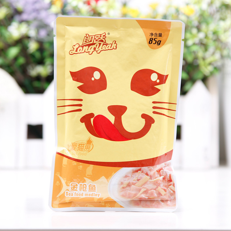 朗跃猫用 金枪鱼85g 猫零食 猫湿粮包 猫咪零食