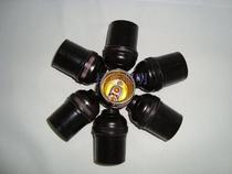 Black lamp holder hanging line lamp holder E27 screw lamp holder Flat lamp holder Lamp holder Chandelier lamp holder