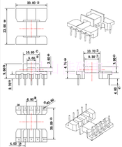 efd15 horizontal 5 5 exclusion 20 gauge 4 Bakelite skeleton