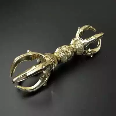 Truth Buddhism Vajra Tang secret instruments East secret Vajra Tang mi Vajra East secret instruments five-strand pestle 12 5cm