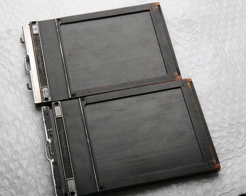 Can change 4x5 wet plate box American 4x5 wood cartridge 100 years wood without deformation without static cold