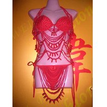 Belly dance suit with panties Performance suit New handmade bikini costume costume performance nightclub sexy