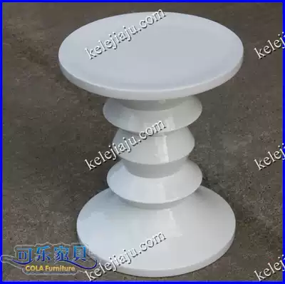 CL1005 solid wood round stool-white black Imos stool stools stools stools