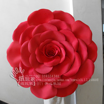 The movies wedding wedding wedding scene placement main background props flower large foam paper flowers 0001#祈福玫瑰