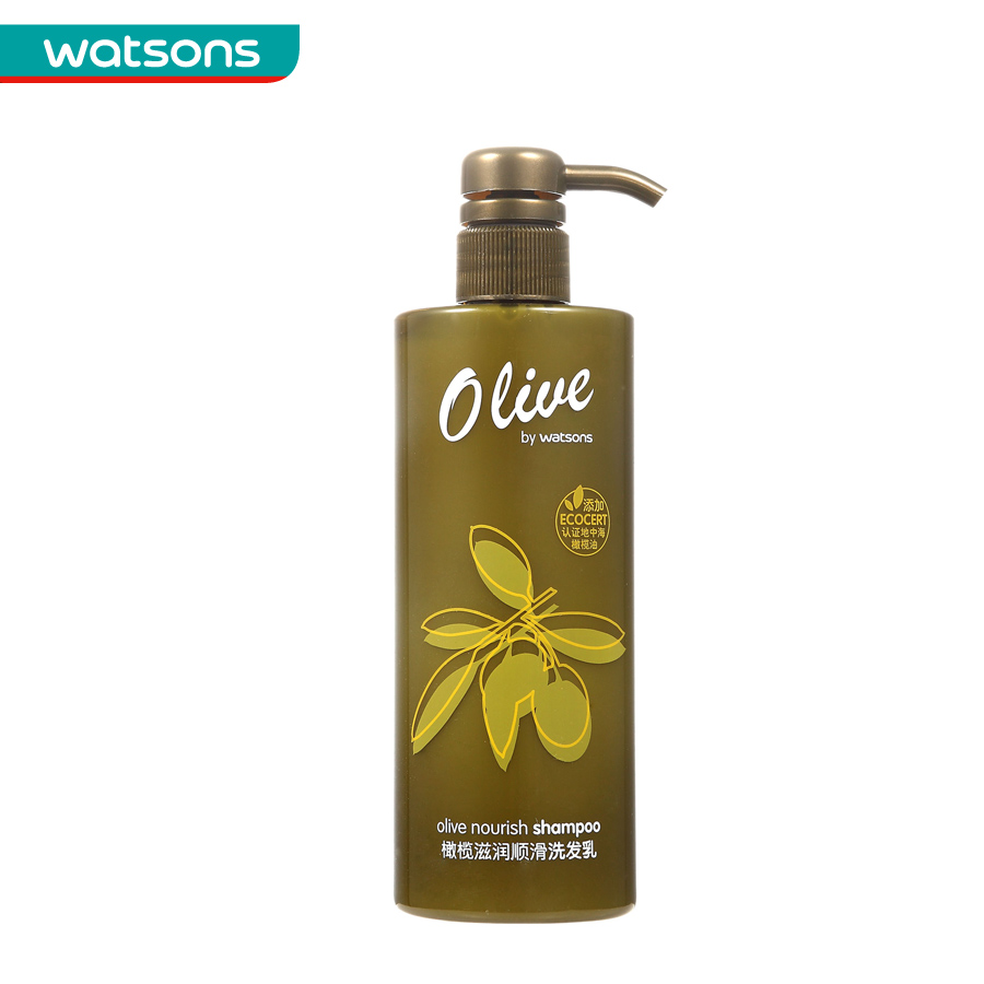 屈臣氏Watsons olive橄榄滋润顺滑洗发乳500ML洗头水 洗护 洗发水