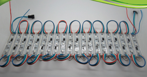 WS2811 three-lamp full-rehearsal rain-proof module LED full-rehearsal patch module WS2811 pixel module