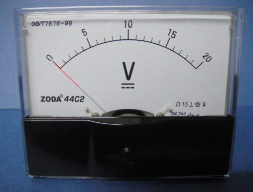 Direct Selling 44C2-A V DC Ampere Meter Pointer DC Current Meter Voltage Meter Size is 100*80