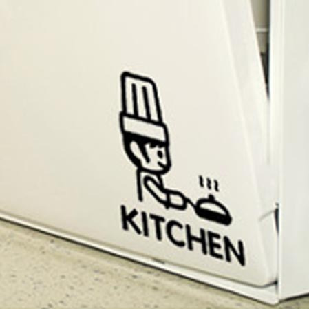 Meme Graffiti Wall Patch Kitchen Stickers Feel Free To Stick I Love Cook Small Size Chefs Decorate Stickers