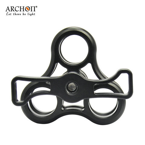 ARCHON Aotong Z11 three-hole butterfly clip ball head clip Clamp clip Light arm accessories Photography fill light accessories