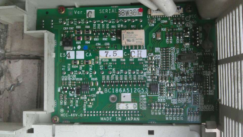 Mitsubishi E540 7 5KW CPU board BC186A512G53 BC186A513G52A