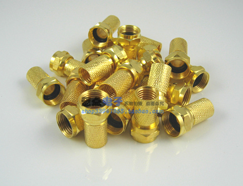 All copper extension Gold plated inch F head Self-tightening threaded inch F head Two shielded inch F head with waterproof ring