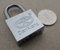 (danxiang brand danxiang)30mm square blade steel padlock－mutual unlock through unlock