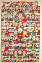 National intangible cultural heritage collection gift best gift Wuqiang woodblock New year picture folk version full God picture 02