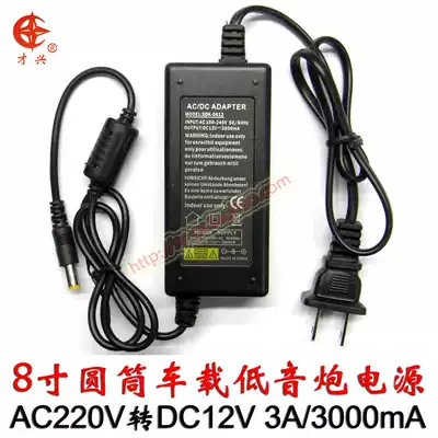 Car bass horn special power supply electric car locomotive audio 220V to 12V household transformer 3A