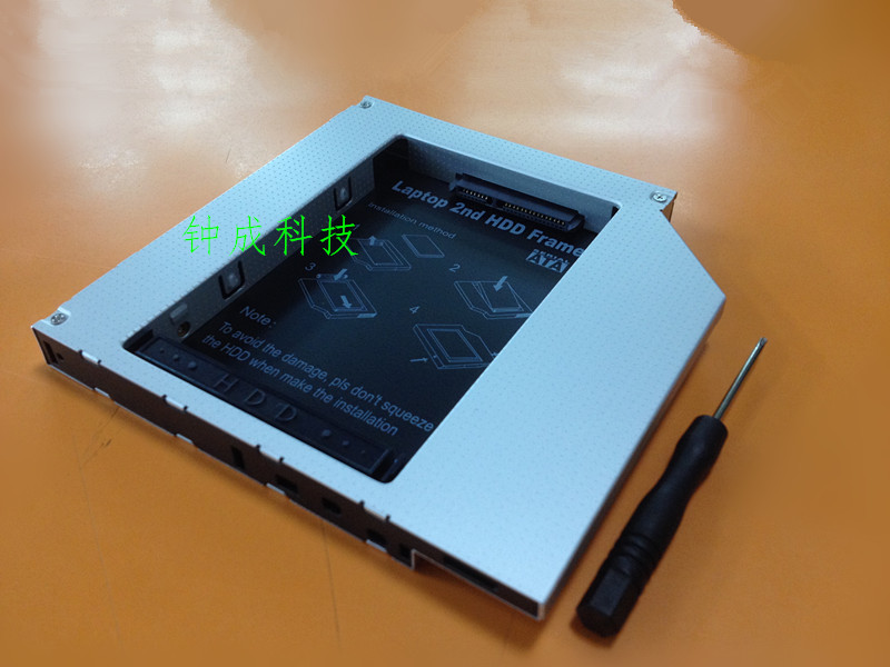 Universal aluminum ultra-thin 12 7mm CD driver bit hard disc depository sata transfer sata pen electric hard disc holder