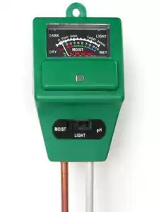 3-in-1 soil tester Measurement of soil moisture acidity sensitivity and illuminance 