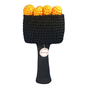 AMIMONO_Handcrafted Cute Salmon Roe Sushi Golf Course Wooden Cover (F715-A)