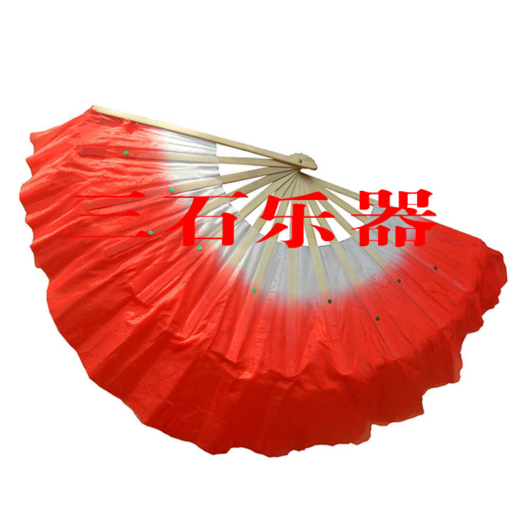 1 foot 13 polished fan bone dance fan dancing Yangko fan double-sided fan polished smooth and not detached