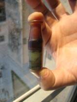 Qing Dynasty old manau pipe mouth hanging pieces of natural beauty and red and ink parent gift