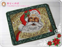 Drilling foreign trade export US original Mediterranean style cushion 33*47 Santa Claus special feedback