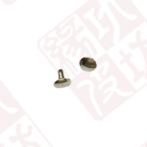 Double sided rivet 8X6MM W9106 bright silver color