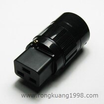 C19R IEC C19 16A~20A 125V~250V gold plated audio connector Commodity word accent audio socket