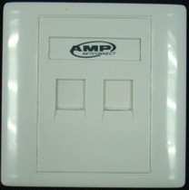 Domestic AMP double port information panel Network panel telephone panel 2 Port panel double Port panel