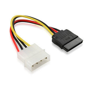 High-quality serial port power cord SATA15P to large 4P power cord SATA power cord Mechanism molding non-manual