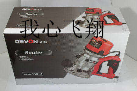 Great DEVON 1316-1 throttle electric wood milling engraving machine edging machine engraving machine to send protective mirror