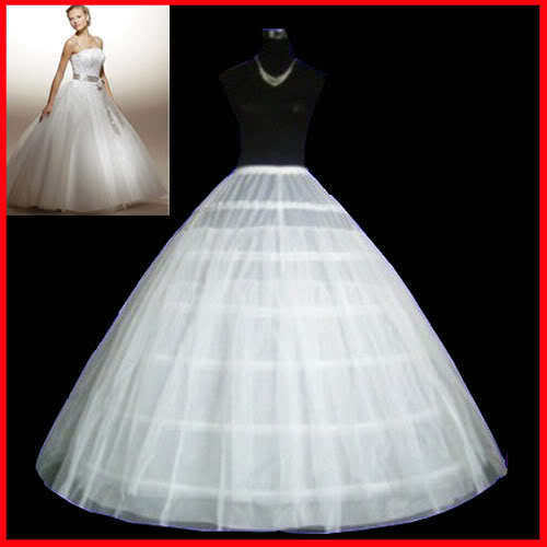 Punch promotion 130cm diameter oversized Bride wedding dress show six-circle double yarn skirt brace factory direct sale