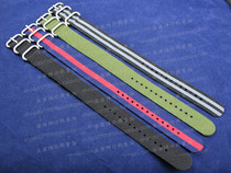 Nylon 3-ring strap Black green black gray red blue 2 0 2 2cm luminox traser can be sold with a single