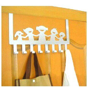 Creative Home Goods Happiness A Stainless Steel Door Rear Hanger Multipurpose Humanoid Clothing Hook Door Back Without Mark