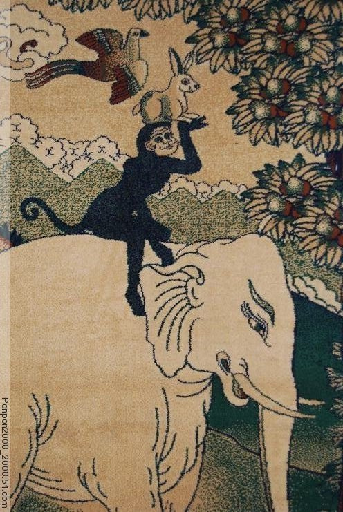 Mongolia's Erdente pure fur art tapestry 250cm * 170cm