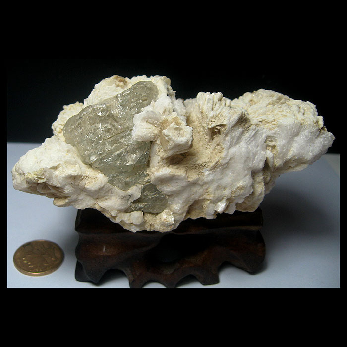 Mineral ore mine tenders AQ3451D * Mutated Crystal Sea Blue Treasure (Pakistan 10 4cm267g) XO