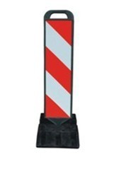 Rubber and plastic transportation facilities 18kg equipment warning board warning sign partition body 110cm