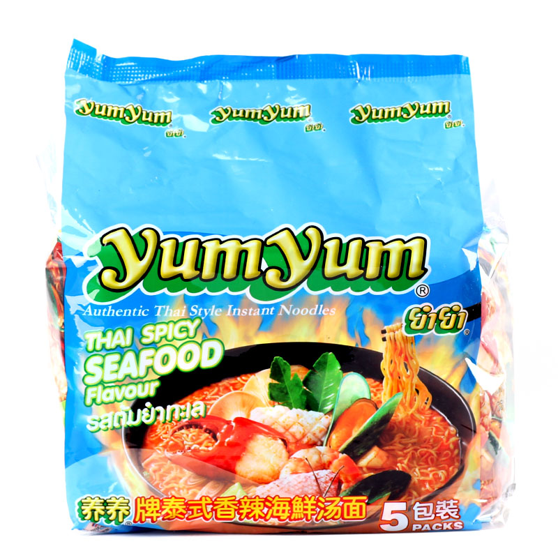 【天猫超市】泰国进口养养泰式香辣海鲜味泡面350g/袋方便面速食