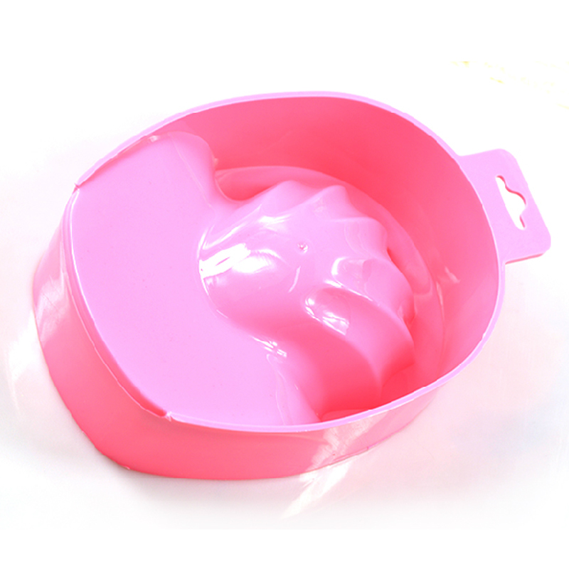 美甲用品特价 美甲工具粉色白色泡手碗软化死皮带指托泡手器具