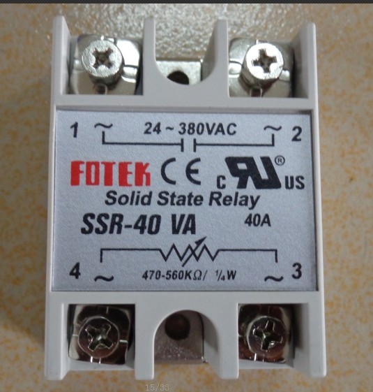 Yang Ming type solid state voltage regulator SSR-40VA 40A