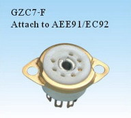 Electronic tube seat Supply GZC7-F Porcelain 7-foot copper foot welding foot 6J1 6J1 6J2 6J2 EAA91 EAA91 -Taobao