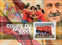 #南非世界杯 Spains championship in honour of the stamp Torres Fabregas Casillas