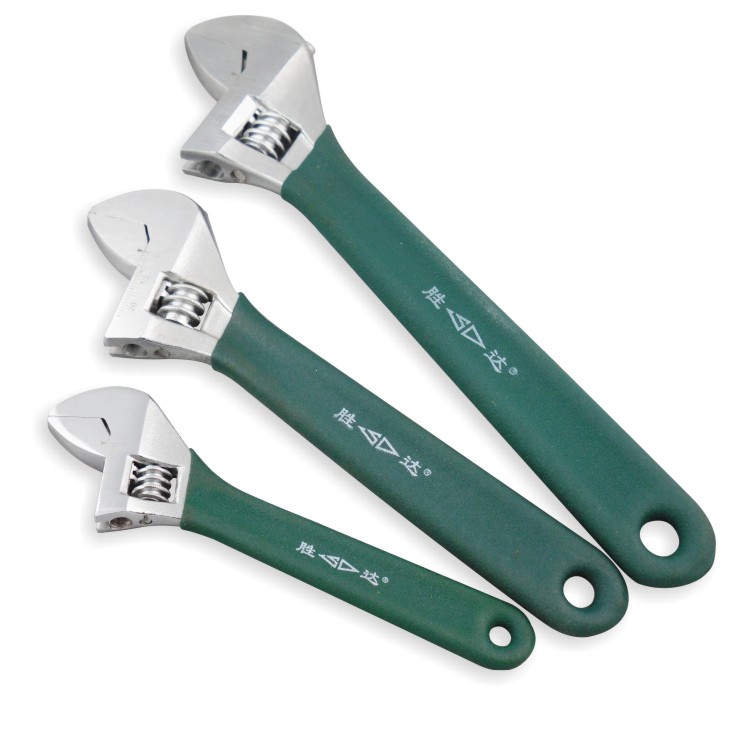 Shengda Tools (dip plastic handle live wrench)Live wrench Live wrench Adjustable adjustable live wrench