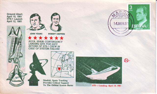 Spain's 1981 Madrid Space Shuttle Tracking Memorial Seal