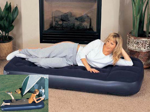 Single-person built-in pump cellular luxury mattress inflatable mattress