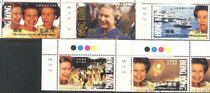 AA0313 Hong Kong 1992 Queen to the throne 40 years 5 complete