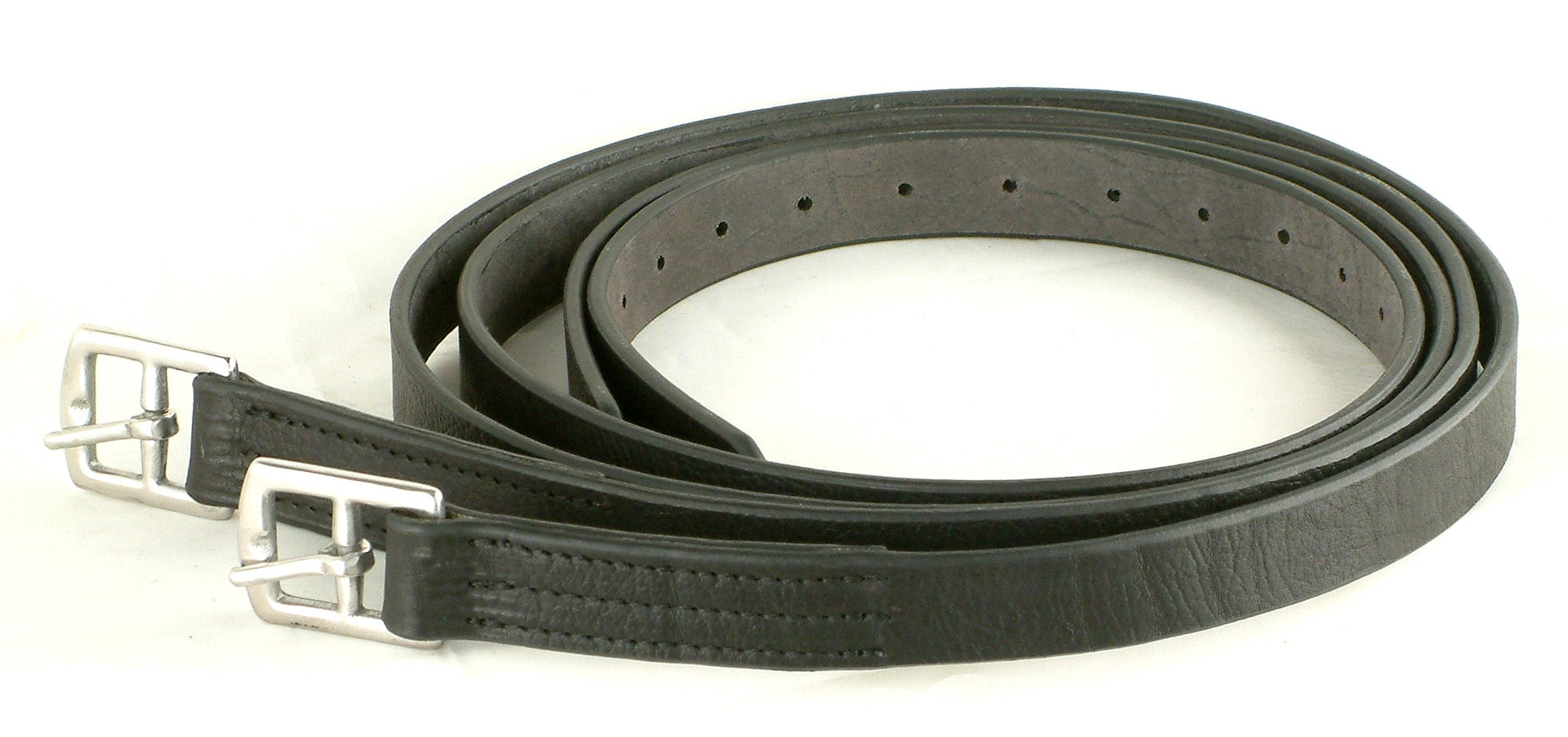 Cowhide pedaling belt 1 2 m saddle accessories Stainless steel belt buckle #SA102-120cm