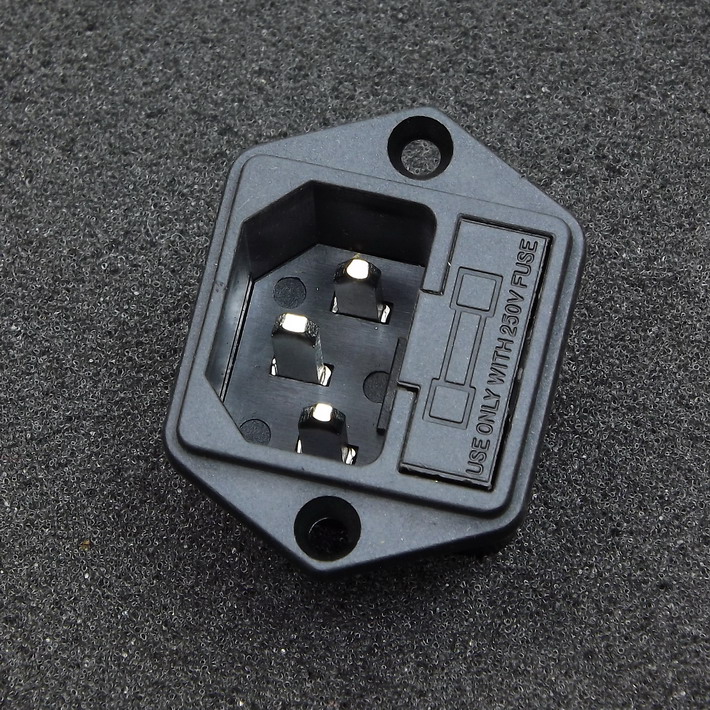 Taiwan American power socket with fuse box 10A 250VAC (without fuse tube)