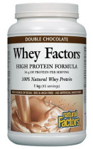 Canadian Natural Factors Whey Protein Powder Chocolate Taste 1 kg