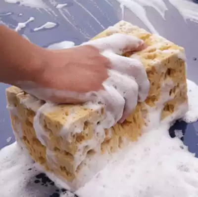 Honeycomb car wash sponge Car wash sponge Thick coral car wash car wash sponge Car cleaning supplies