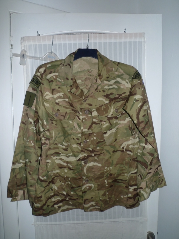 The new British military version of MTP Camouflage CS95 version of traditional combat coat with RM commando chapter