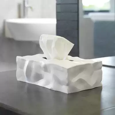 Danish imported tissue box pleated bottomless tissue box creative Red Dot Design home decoration sanitary carton bottomless